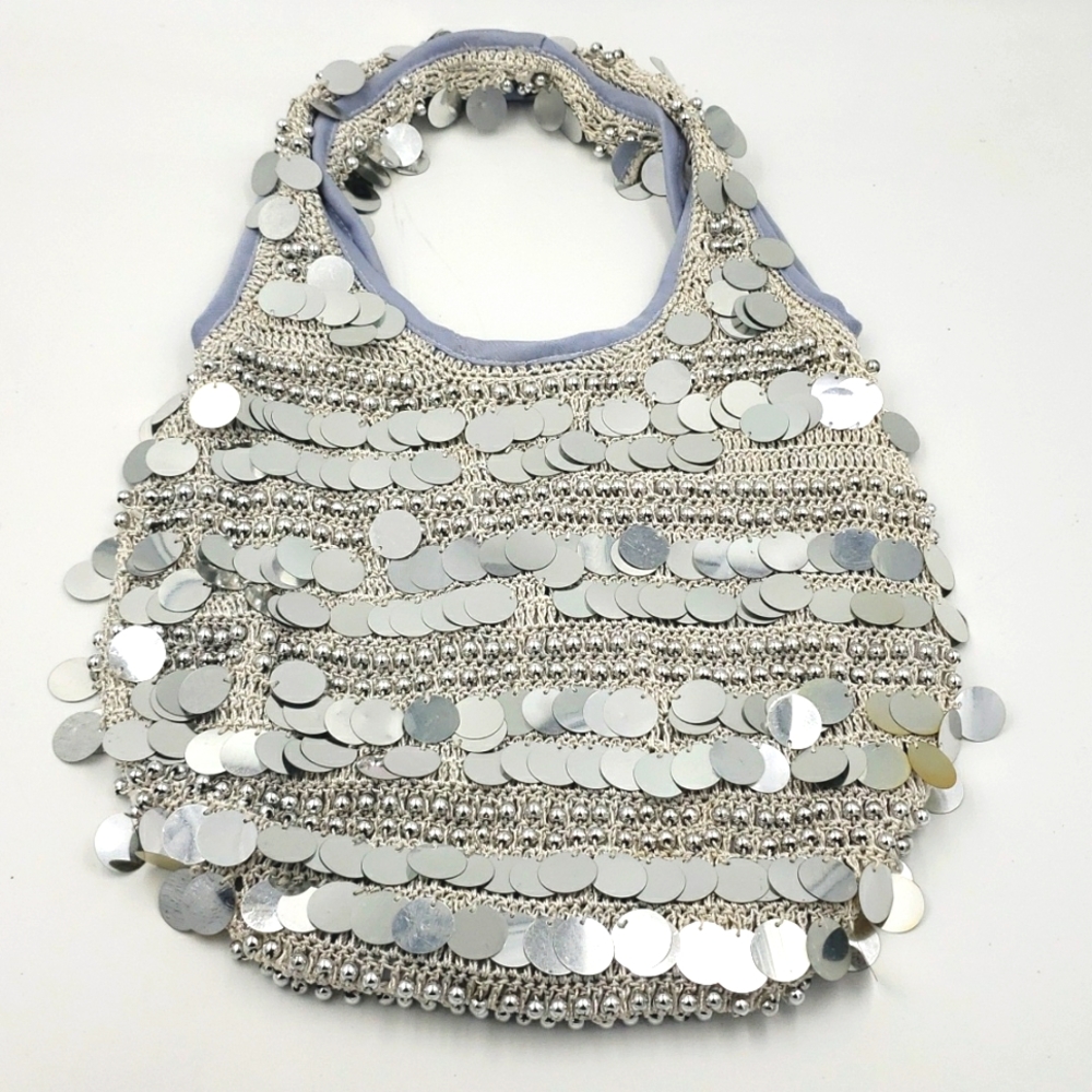 ALDO Silver Sequin Purse